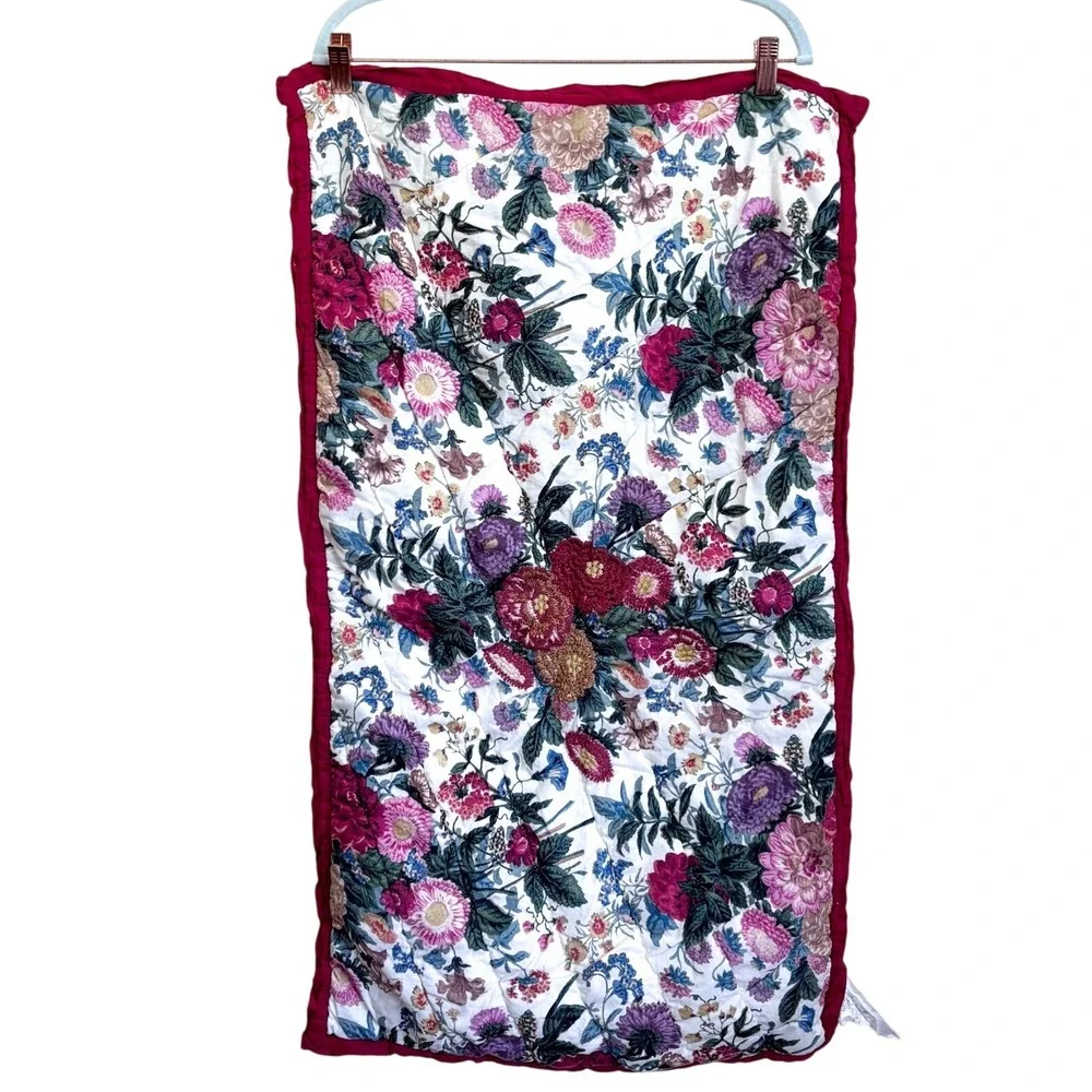 Pottery Barn Margeaux Embroidered Reversible 1 King Sham 36x20 Multi Floral